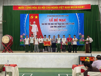 Liên quân Đồn Biên phòng Lý Sơn và Ban Quản lý cảng tỉnh Quảng Ngãi giành Giải Nhất toàn đoàn tại Đại hội Thể dục Thể thao Đặc khu Lý Sơn lần I năm 2025
